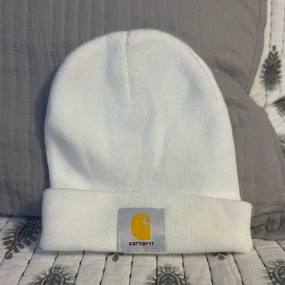Carhartt White Knit Beanie Hat - Picture 1 of 1